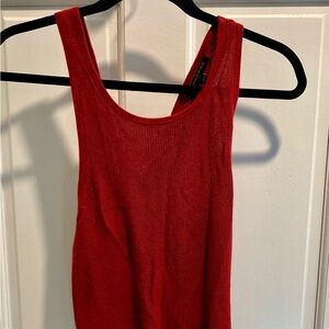 Banana Republic red lightweight sweater tank top.